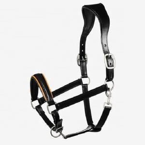 Halter en cuir rembourré doux marron Tack équestre durable supérieur avec matériel en laiton confortable et élégant - Product Image 5