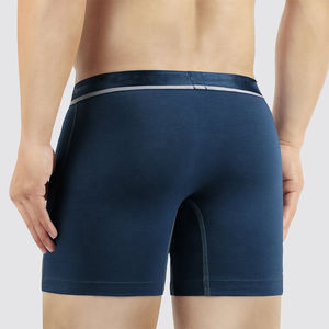 Custom <b>Men's</b> Plus Size Boxer Briefs Anti-Bacterial Breathable Quick Dry Colors Woven Fabric Solid Pattern <b>Underwear</b> Needle - Product Image 3