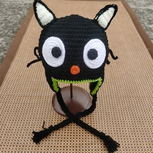 Custom Black Cat Crochet <b>Bonnet</b> Pattern for Adult Party or Outdoor Adventures Includes Beanie Tutorial - Product Image 6