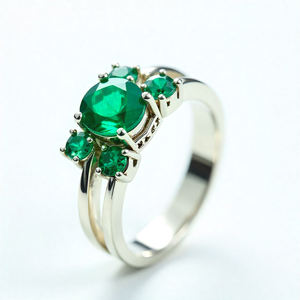 Anillos de compromiso de piedras preciosas verdes de lujo de Plata de Ley 925 de alta calidad, regalos de joyería, anillo de dedo para mujer - Product Image 5