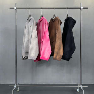 Sweat-shirts pour hommes avec logo brodé personnalisé, fabriqués au Pakistan, en molleton 100% coton, avec fermeture éclair et poche, respirants - Product Image 5