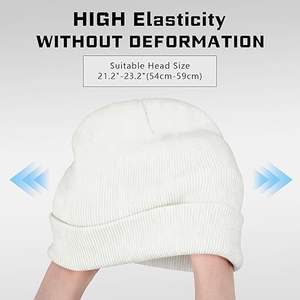 2025 New Design <b>Wool</b>/Cotton Breathable Waterproof Jacquard Hand Knitted High Quality Unisex Adult <b>Beanie</b> Hats OEM Service - Product Image 3