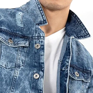 Vente en gros 2025 veste en jean décontractée pour hommes veste en jean respirante de haute qualité fabriquée en usine - Product Image 5