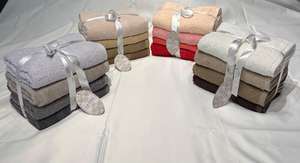 Ensemble de serviettes de bain 100% coton 4 en 1 et 3 en 1 pour les mains/le visage, élégantes et luxueuses pour un cadeau, finition en coton de qualité supérieure - Product Image 4