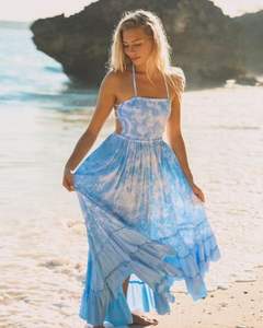 Nuevo Vestido Casual Holgado sin Mangas para Mujer, 100% Algodón, Lavable, Ecológico, Moda de Verano, Venta al Por Mayor - Product Image 2