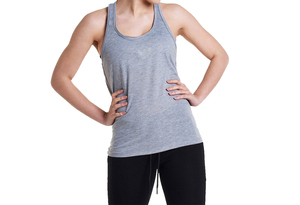 เสื้อกล้ามผ้าคอตตอนสำหรับผู้หญิงเสื้อออกกำลังกายแขนกุดถักโลโก้ด้านหน้าสำหรับใส่ไปยิมเล่นโยคะฤดูร้อน - Product Image 3