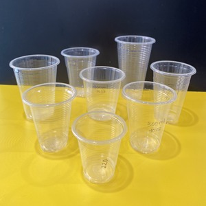 Clear PET <b>Plastic</b> <b>Cups</b> with Flat and Dome Lids for <b>Drinks</b> Disposable Transparent Cold Beverage Packaging Containers - Product Image 6