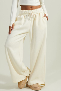 Pantalones largos holgados de Hip Hop Y2k para mujer, pantalones de chándal de pierna ancha acampanados de algodón personalizados, pantalones cortavientos informales para correr holgados para mujer - Product Image 4