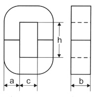 高変圧器比軟磁性変圧器磁気粒子指向電気鋼スプリットCカットシリコン鉄コア - Product Image 4