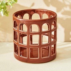 Uniquely Designed Metal Lanterns Glass <b>Candle</b> Holders & Jars for <b>Dinner</b> Room Wood Candleholders with Stylish Features - Product Image 2
