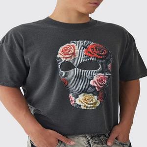 T-shirt personnalisé pour hommes surdimensionné Boxy Cou étendu Effet délavé Design unique 100% coton Qualité supérieure Convient parfaitement à tous - Product Image 3