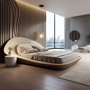 2025 cama de dormitorio de apartamento pequeño de gama alta con diseño moderno de almacenamiento de cuero de vaca capa superior suave 2025 marco de madera de cuero - Product Image 3