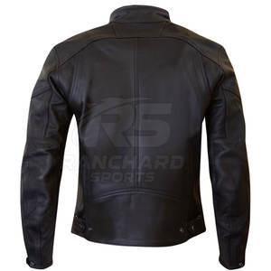 Chaqueta de Motociclista de Cuero Resistente, Chaqueta de Motociclista con Protección Contra el Viento, Chaqueta de Cuero para Motociclista, Equipo de Protección para Motociclistas - Product Image 2