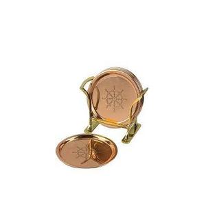 Dessous de verre en cuivre de qualité supérieure, forme carrée et ronde personnalisée avec support fait à la main pour Offre Spéciale - Product Image 4