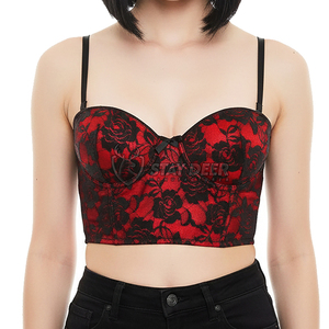 Corset bustier gothique à lacets pour femmes, mode vintage classique - Product Image 5