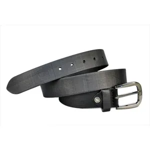 Ceintures en cuir de peau de vache indienne pure Style classique avec boucle en laiton réglable Longueur personnalisée Ceinture réglable en cuir véritable - Product Image 1