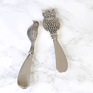 Couteau à beurre en forme de palmier en gros avec manche en aluminium coulé et couleur argentée, outil de cuisine - Product Image 6