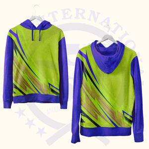 เสื้อมีฮู้ดผ้าฝ้ายหนาทรงโอเวอร์ไซส์สำหรับผู้ชายเสื้อมีฮู้ดแบบสวมหัวพิมพ์ลายทั่ว100% ผ้าฝ้ายน้ำหนักมาก - Product Image 3