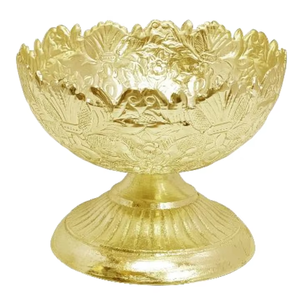 ชามสลัดผลไม้ลายนูนทำด้วยมือชามสลัดอลูมิเนียมสีแบบกำหนดเองในครัวแบบใช้แล้วทิ้ง - Product Image 1