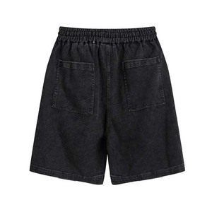 Pantalones cortos de verano para hombre, logotipo personalizado, holgados, lavados con ácido, French Terry, lavado Vintage, pantalones cortos para correr de algodón personalizados para hombre, todas las tallas - Product Image 6