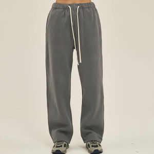 Pantalons de jogging personnalisés pour hommes, vente en gros, mode, molleton uni, pantalon de survêtement décontracté, uni, droit, jogging pour hommes - Product Image 1