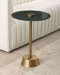 Table de salle à manger ronde en marbre or blanc, 36 pouces, avec Base métallique, décoration pour le salon, fabrication depuis l'inde - Product Image 6