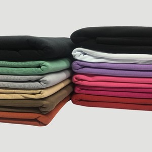 Ebony Color 75% Cotton 20% Polyester %5 Spandex Two Ply Fleece Fabric Wholesale Factory Knitted Sports Jersey Apparel Clothing - Product Image 4