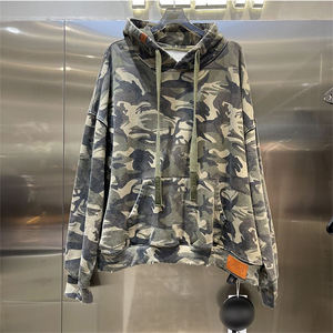 เสื้อฮู้ดแบบสวมหัวทรงโอเวอร์ไซซ์เสื้อฮู้ดซับในและถักแขนปกติสีสันสดใส - Product Image 1