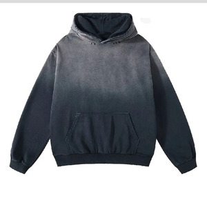 <b>Top</b> Quality Custom Vintage Acid Wash Hoodie Men Heavy French No <b>String</b> Hoodies Unisex Pullover Winter Acid Wash Hoodies - Product Image 1