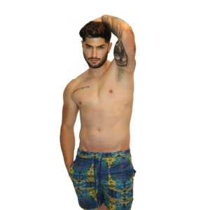 Bañador Lumija Alessandro Peacock Print Pantalones cortos de longitud media y Bañadores - Product Image 1