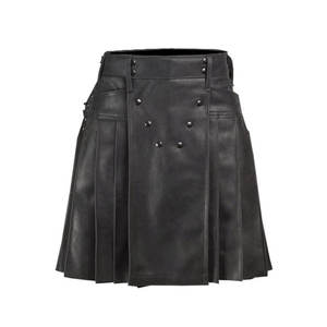 Kilts de cuero de tartán escocés tradicional disponible a precio barato Kilt de cuero escocés de alta calidad para mujer con logotipo personalizado - Product Image 1