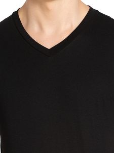 Wholesale Blank T Shirt <b>black</b> color Custom 100% Cotton T-Shirt Printing Logo For <b>Men</b> Plain T Shirts Printed - Product Image 6