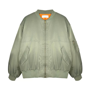 แจ็กเก็ตบอมเบอร์โอเวอร์ไซส์เสื้อโค้ทแฟชั่นทรงหลวมมีซิปด้านหน้าสำหรับใส่เล่นๆ - Product Image 1