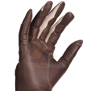 Gants d'équitation d'hiver durables en cuir/élasthanne avec sangle de poignet antidérapante et réglable - Couleurs et tailles personnalisées - Product Image 5