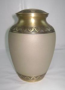 Fournitures funéraires à texture classique Urnes de haute qualité pour les cendres humaines des fabricants d'artisanat indien en métal à bas prix - Product Image 2