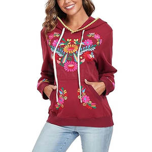 เสื้อฮู้ดปักลายสำหรับผู้หญิงเสื้อมีฮู้ดแบบลำลองดีไซน์ล่าสุด2025โลโก้ของคุณเอง - Product Image 5