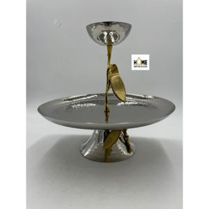 Cuenco de Metal con Chip y Dip, elegante cuenco de decoración de mesa redonda, cuenco de comida de lujo de gran tamaño redondo más vendido a precio asequible - Product Image 4