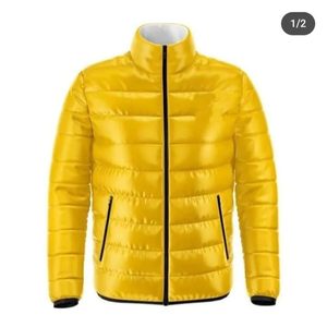 Veste universitaire d'hiver décontractée unisexe design bouffant fermeture à glissière toile tissu capuche crochet coupe-vent lettre veste pour hommes - Product Image 2