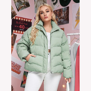 Chaqueta acolchada de mujer de moda de nuevo diseño, ropa informal cálida de invierno, chaqueta acolchada impermeable para mujer - Product Image 6