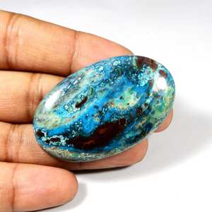 คุณภาพสูงธรรมชาติ Shattuckite Cabochons เครื่องประดับหลวมแท้ทําอัญมณีขายในราคาไม่แพงขายส่ง - Product Image 2