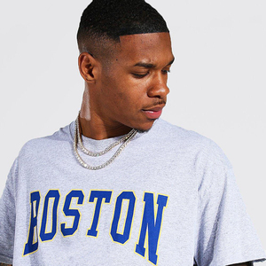 Camisetas de gran tamaño de color liso con impresión de logotipo personalizado a precio barato para hombre, venta al por mayor, tela personalizada, timbre de la mejor calidad - Product Image 3