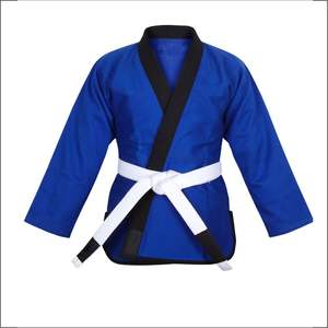Unisex Mid-Weight Karate Gi Best Quality Martial Arts Uniform with Custom Logo Includes <b>Belt</b> for <b>Kids</b> and Adults - Product Image 2