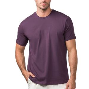 Camiseta de algodón y poliéster con estampado personalizado de calidad superior, camiseta transpirable con cuello caído y hombros caídos, Camiseta holgada de malla deportiva para gimnasio para hombre - Product Image 1