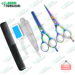 Fait sur mesure par Hasni Kit de pansement pour cheveux de barbier chirurgical Razer Amincissement Coupe Ciseaux Ensemble CE ISO Approuvé - Product Image 4