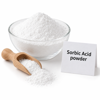 Poudre d'acide sorbique de haute pureté E200, conservateur alimentaire, emballage personnalisé, vente en gros, fabricant en vrac, approvisionnement mondial
