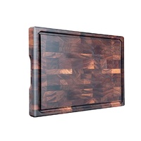 Planche à découper en noyer noir de haute qualité, écologique, à grain transversal, taille personnalisée, rectangulaire, ustensile de cuisine pour fruits