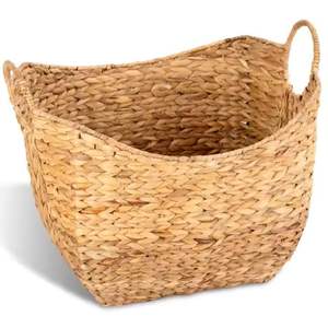 Water Hyacinth Luxury <b>Basket</b> Handmade Decorative Sustainable Eco Friendly Durable Lightweight High Quality Organizer Wholesale - Product Image 3