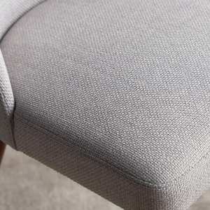 เก้าอี้ทานอาหารทันสมัย ทำจากไม้สักแท้คุณภาพสูง หุ้มด้วยผ้า สำหรับพักผ่อนภายในบ้าน ใช้กับโต๊ะได้ - Product Image 2