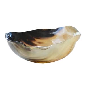 Bol en corne naturelle artisanal magnifique pour fruits et décoration intérieure, poli, style animal et religieux, fait à la main - Product Image 1