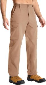 กางเกงล่าสัตว์ผู้ชายไซส์ใหญ่ ผ้าแคนวาส 100% ป้องกันลม มีซิปและกระดุม ปิดแบบยุทธวิธี ลายพราง - Product Image 3